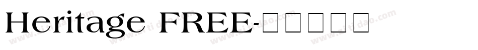 Heritage FREE字体转换